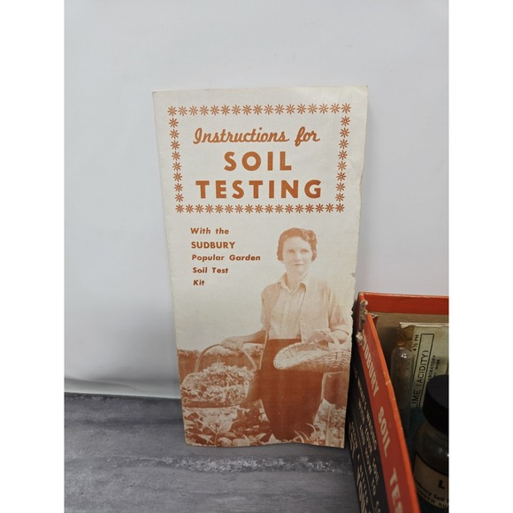 Vintage Sudbury Soil Test Kit Complete 1950s Garden Chemistry Set Gardener Decor - Picture 9 of 16